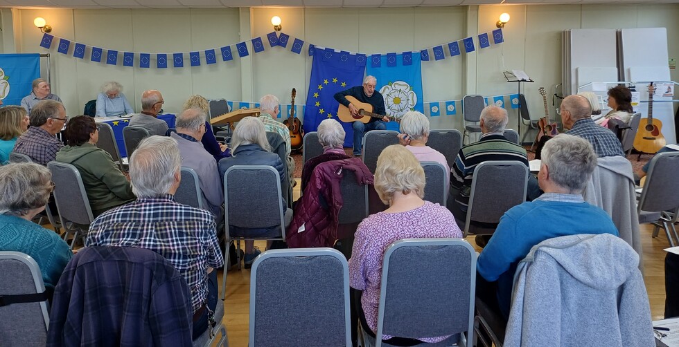 Pennine Folk Club meeting at Stocksmoor Village Hall near Huddersfield